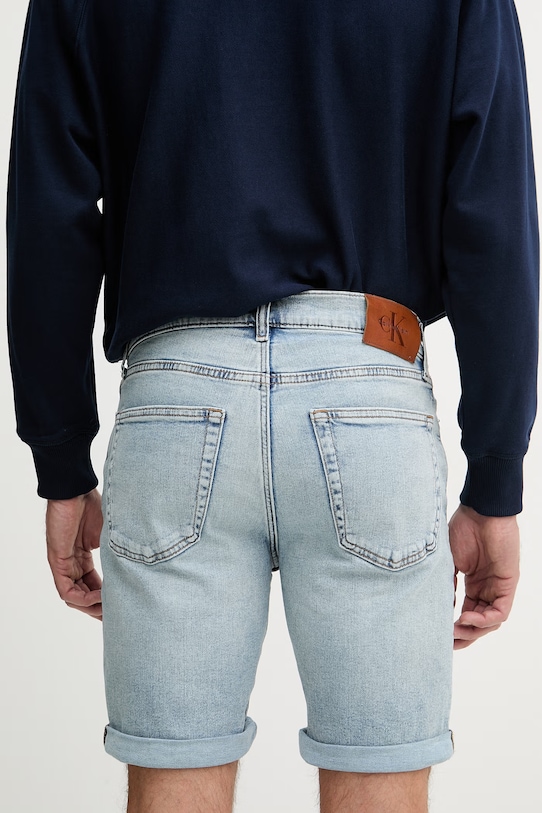 Îmbrăcăminte Calvin Klein Jeans pantaloni scurți pentru bărbați LV04RF920G albastru