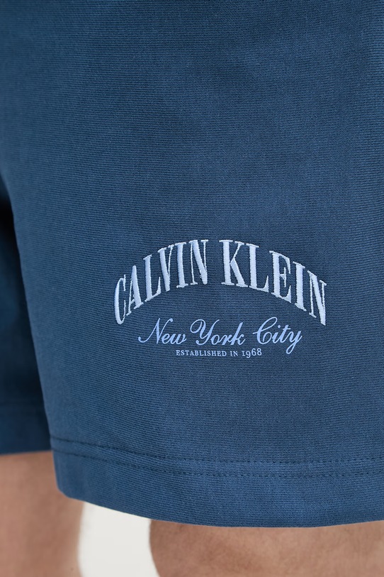 Calvin Klein Jeans σορτς επίσημα ανδρικά με βαμβάκι σκούρο μπλε LV04RF275G