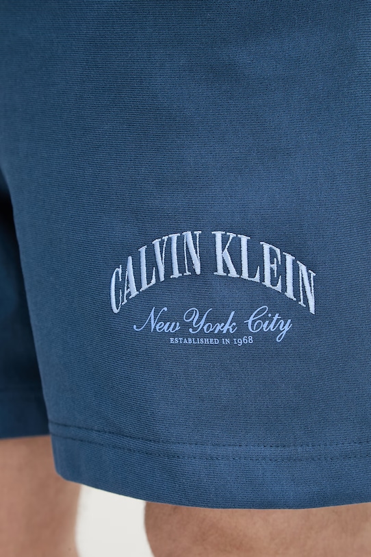 Calvin Klein Jeans σορτς επίσημα ανδρικά με βαμβάκι σκούρο μπλε LV04RF275G