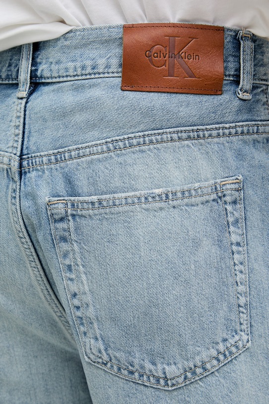 Calvin Klein Jeans pantaloncini da uomo con misto lino blu LV04RF791G