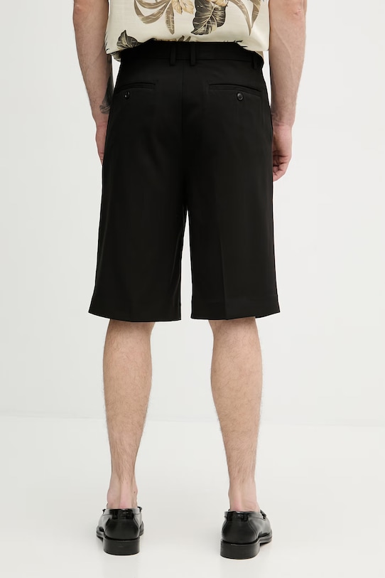 Odzież Lindbergh szorty eleganckie męskie 30.501111A czarny