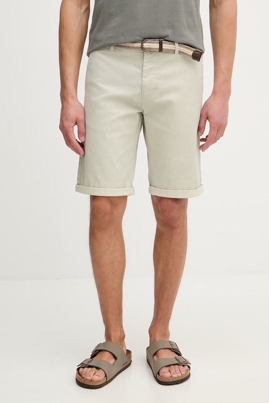Lindbergh szorty chino męskie bawełniane z elastanem beżowy 30.505045B