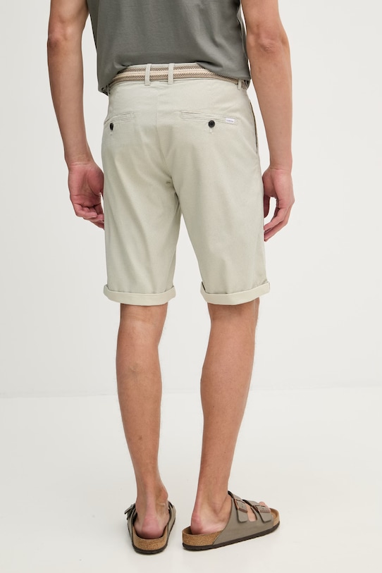 Odzież Lindbergh szorty chino męskie bawełniane z elastanem 30.505045B beżowy