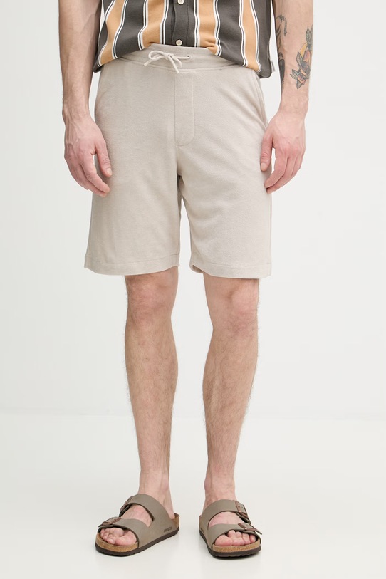 Lindbergh szorty dresowe męskie z bawełną szary 30.508007