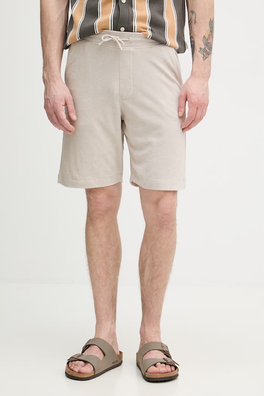 Lindbergh szorty dresowe męskie z bawełną szary 30.508007