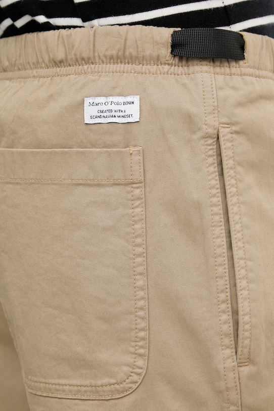 Marc O'Polo szorty męskie bawełniane z elastanem beżowy 5000008035