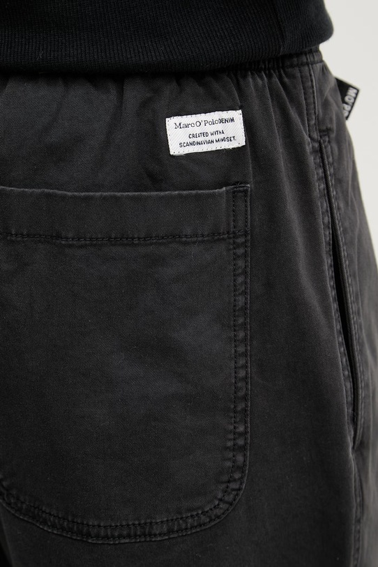 Marc O'Polo szorty męskie bawełniane z elastanem szary 5000008035