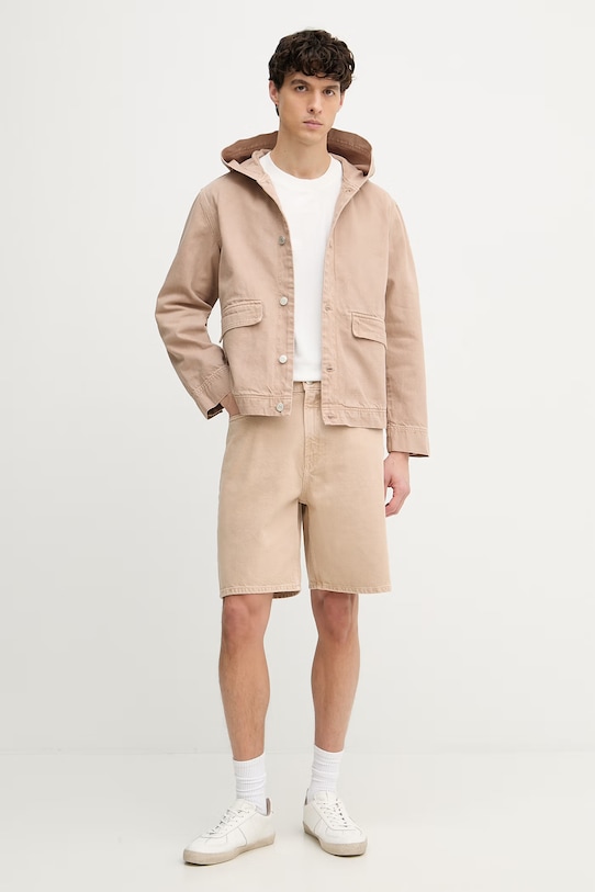 Marc O'Polo szorty męskie bawełniane 5000008052 beżowy SS26