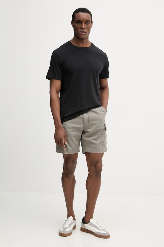 Polo Ralph Lauren pantaloni scuți cargo bărbătești din bumbac 710964027 gri SS26