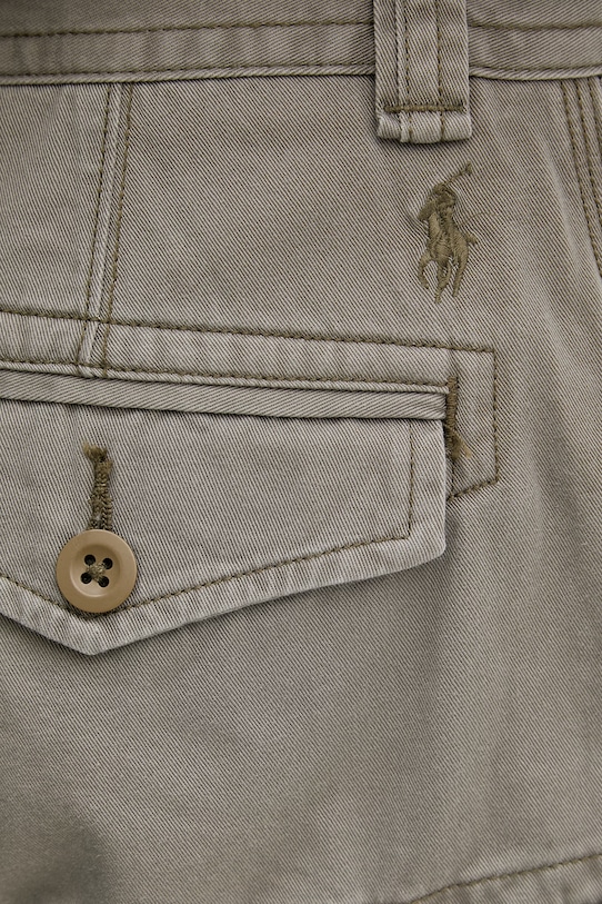 Polo Ralph Lauren pantaloni scuți cargo bărbătești din bumbac gri 710964027