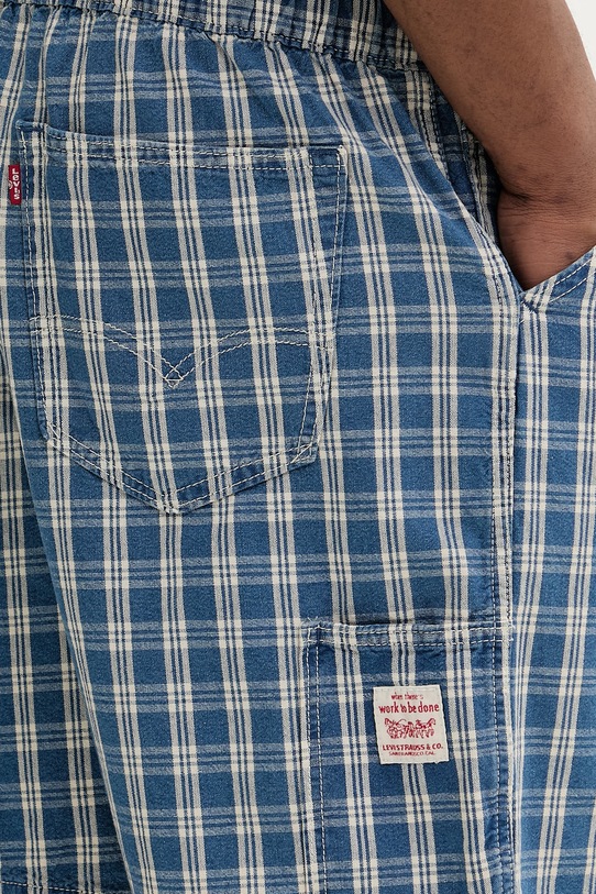 Levi's kratke hlače za muškarce od pamuka PULL-ON WORK x WORKWEAR plava 005A0