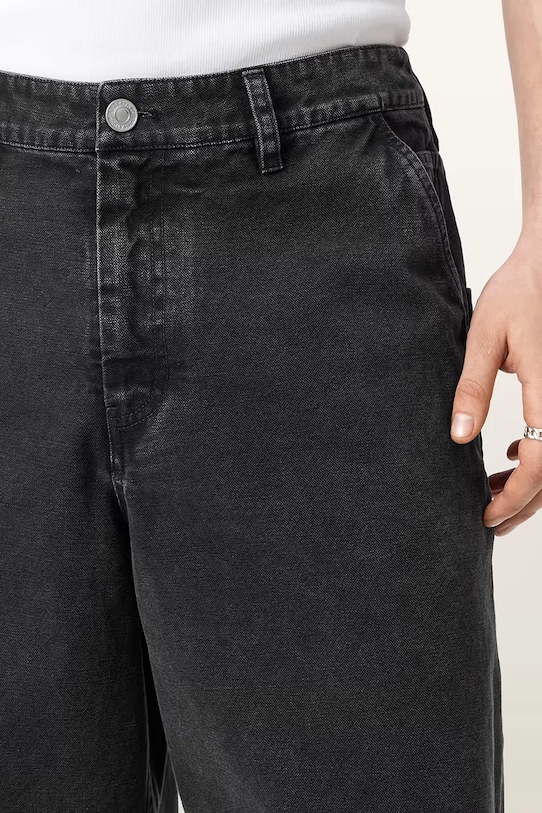 AllSaints szorty cargo męskie bawełniane JACKSON czarny M024TE