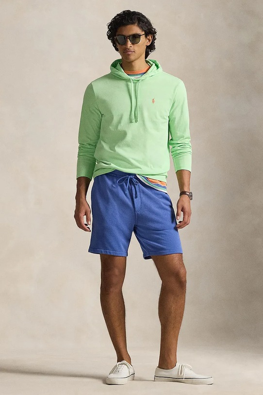 Ρούχα Polo Ralph Lauren σορτς ανδρικά βαμβακερά 710A12486 μπλε