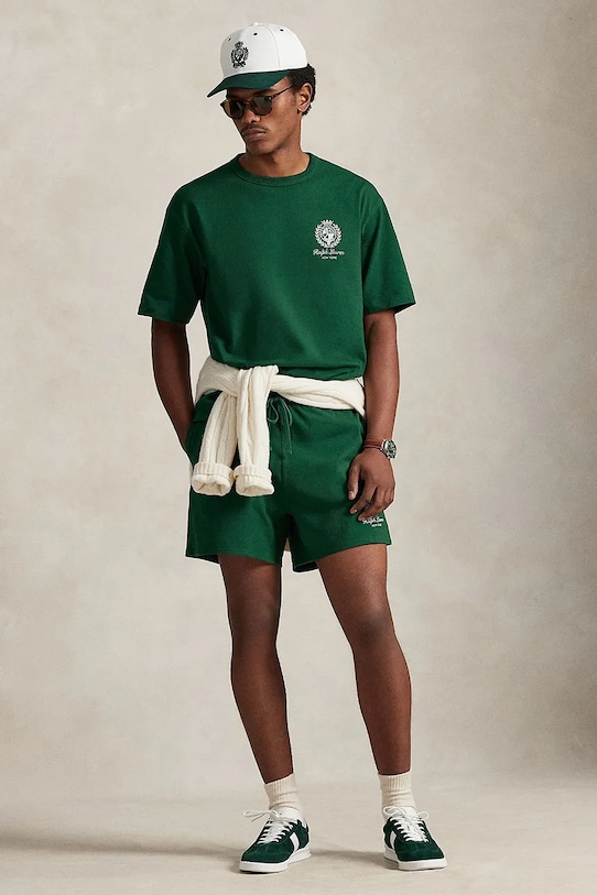 Îmbrăcăminte Polo Ralph Lauren pantaloni scurți din bumbac 710A13263 verde