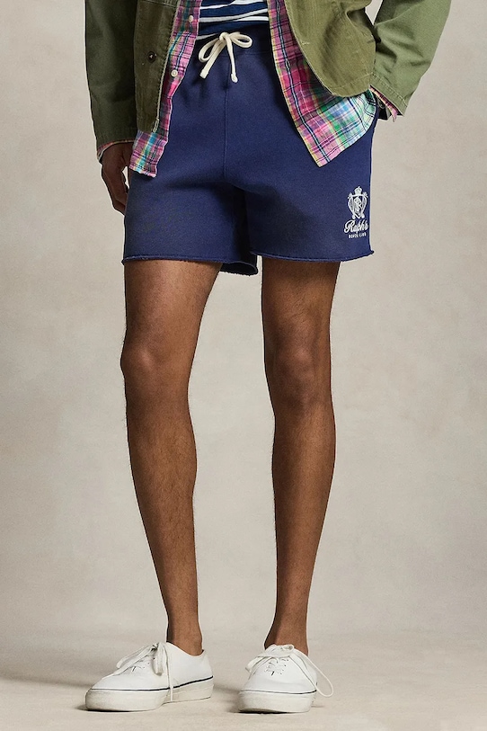 Polo Ralph Lauren σορτς Ανδρικά με βαμβάκι σκούρο μπλε 710B14578