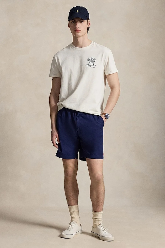 Ρούχα Βαμβακερό σορτσάκι Polo Ralph Lauren 710B22642 σκούρο μπλε