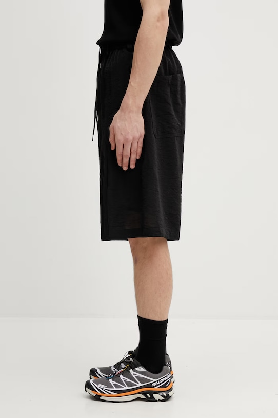 Y-3 linen blend shorts CV PLT SHORT KS7639 black SS26