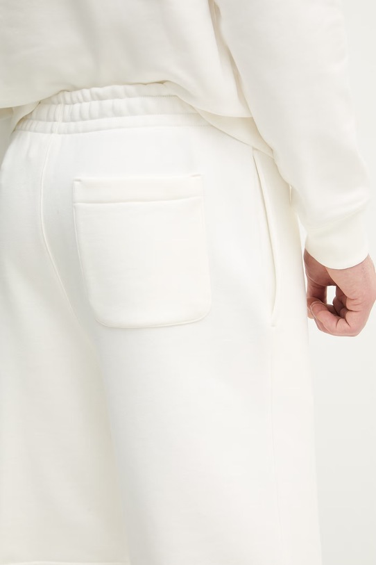 Lacoste szorty dresowe męskie bawełniane biały GH1903