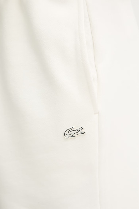 Lacoste szorty dresowe męskie bawełniane GH1903 biały