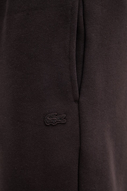 Lacoste szorty dresowe męskie bawełniane brązowy GH1903