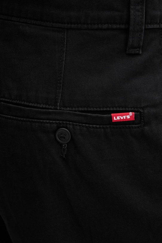 Levi's szorty bawełniane BAGGY PLEATED czarny 0057P