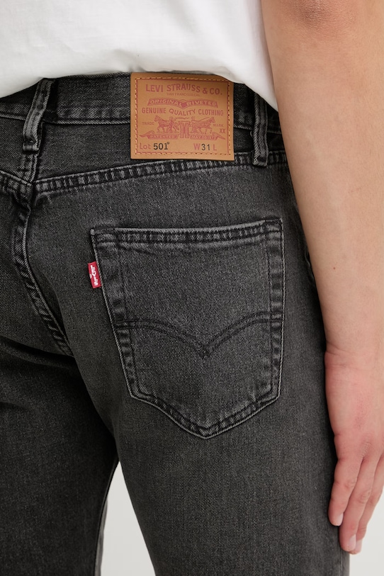 Levi's szorty jeansowe 501® ORIGINAL czarny 36512.0278
