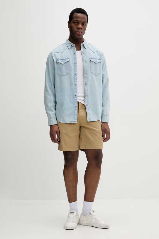 Levi's szorty chino męskie bawełniane XX AUTH RLX II A4661.0058 beżowy SS26