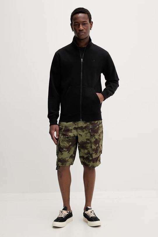 G-Star szorty cargo męskie bawełniane Rovic zip relaxed 1\2 D08566.D553 zielony SS26