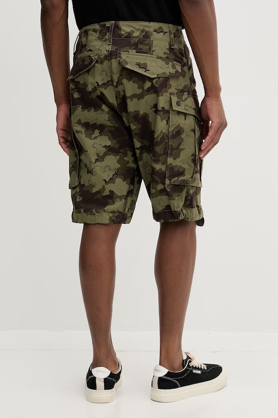 Odzież G-Star szorty cargo męskie bawełniane Rovic zip relaxed 1\2 D08566.D553 zielony