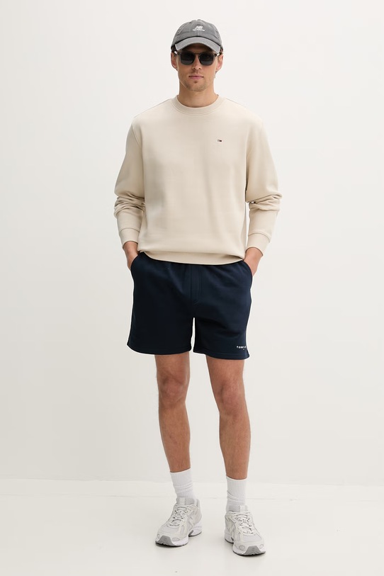 Tommy Jeans teplákové šortky pánské s bavlnou DM0DM22697 námořnická modř SS26