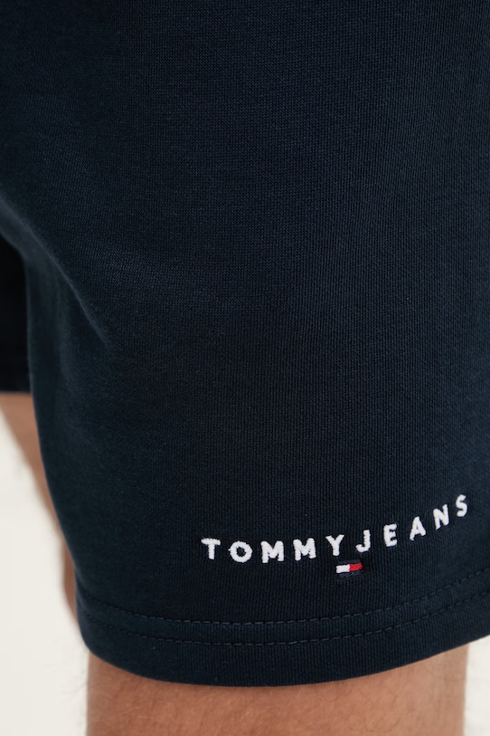 Tommy Jeans teplákové šortky pánské s bavlnou námořnická modř DM0DM22697