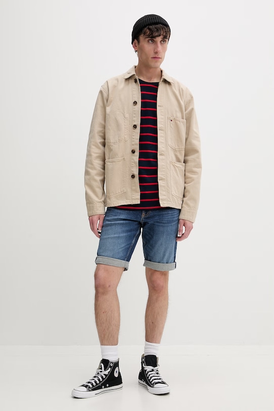 Tommy Jeans szorty męskie jeansowe DM0DM22980 granatowy SS26