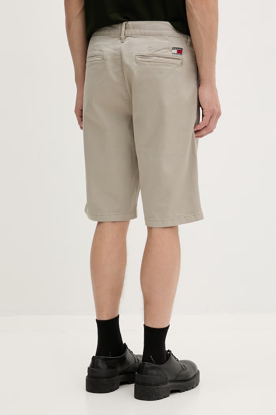 Odzież Tommy Jeans szorty męskie bawełniane z elastanem DM0DM23068 beżowy