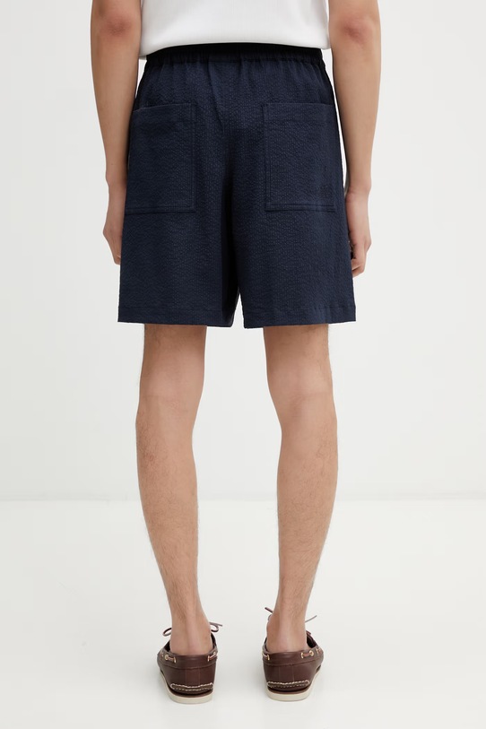 Odzież Maison Kitsuné szorty męskie bawełniane z elastanem QM01401WC5082 granatowy