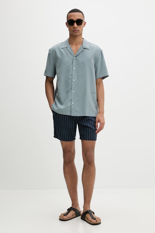 Calvin Klein pantaloncini da uomo con modal LV00NM2992 blu navy SS26