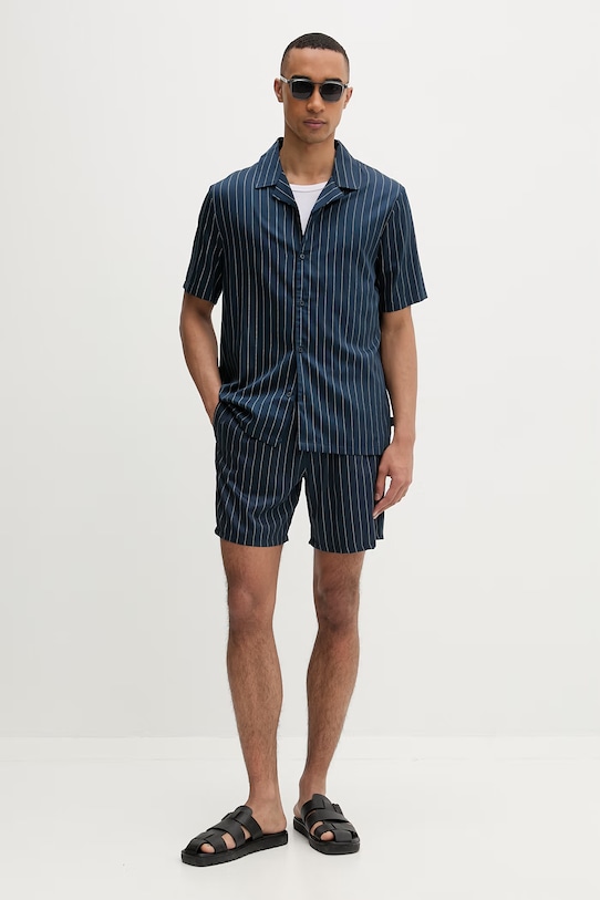 Calvin Klein σορτς ανδρικά με μοντάλ LV00NM2992 σκούρο μπλε SS26