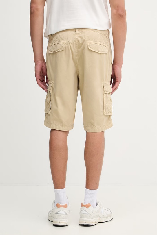 Odzież Aeronautica Militare szorty cargo męskie bawełniane BE0066UCT01122 beżowy