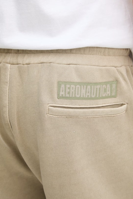 Aeronautica Militare Шорты мужские хлопковые бежевый BF0029UF00676