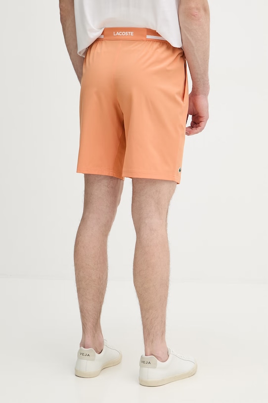 Odzież Lacoste szorty męskie GH7413 pomarańczowy