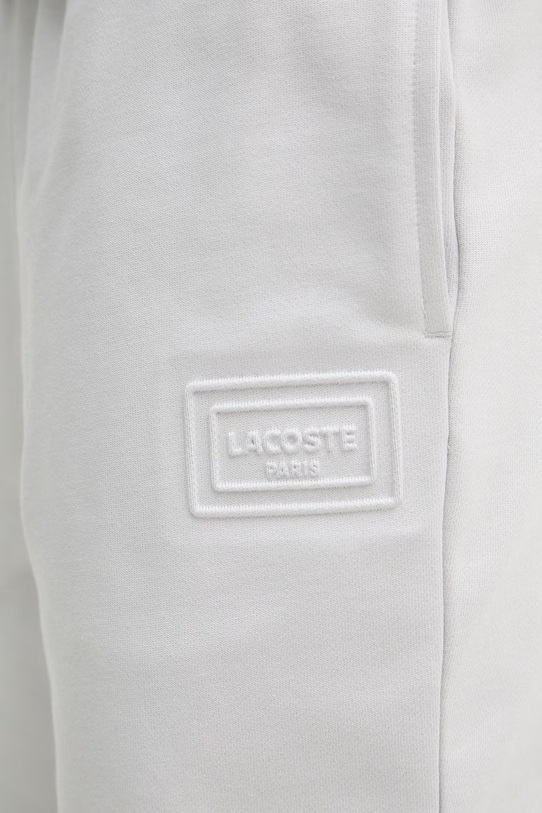 Lacoste pantaloni scurți de trening pentru bărbați, din bumbac GH0788 gri