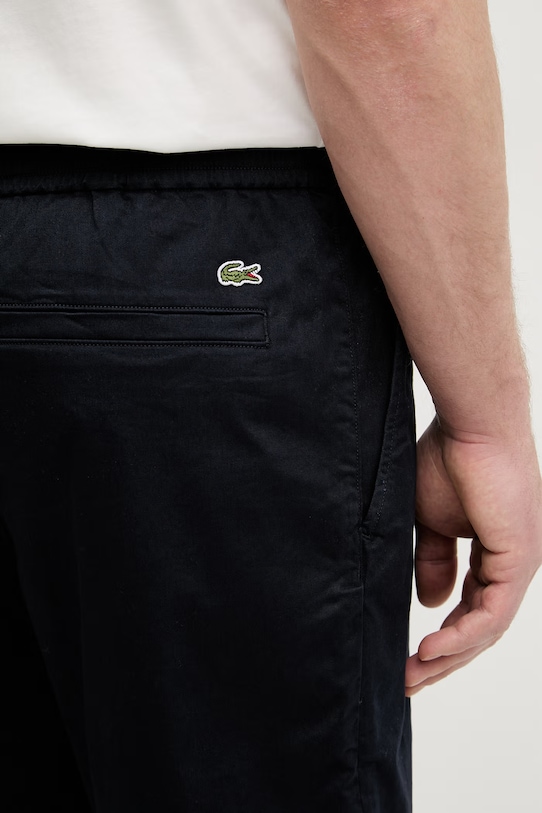 Lacoste szorty męskie bawełniane z elastanem granatowy GH2324