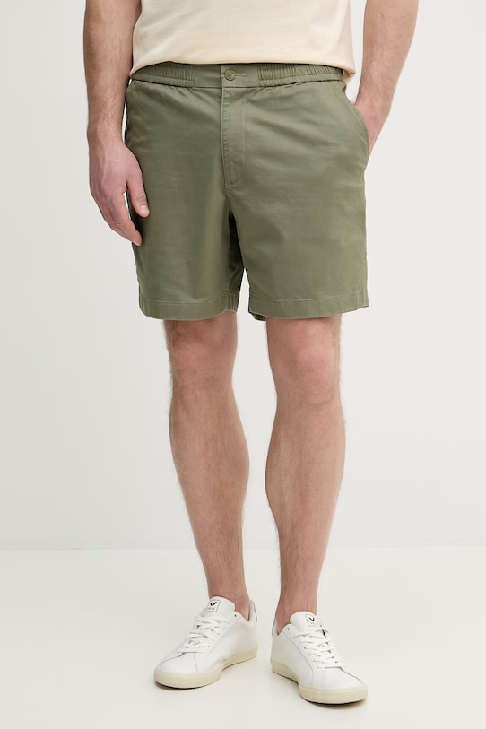 Lacoste szorty męskie bawełniane z elastanem zielony GH2324