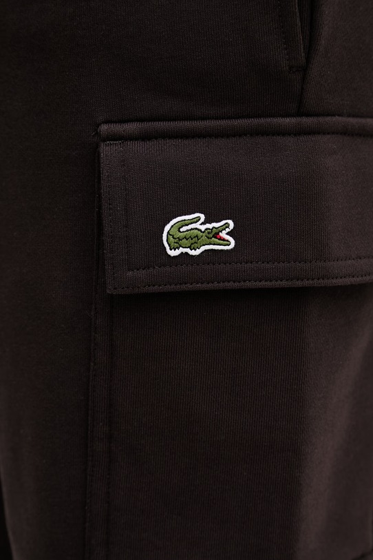 Lacoste szorty bawełniane czarny GH9743