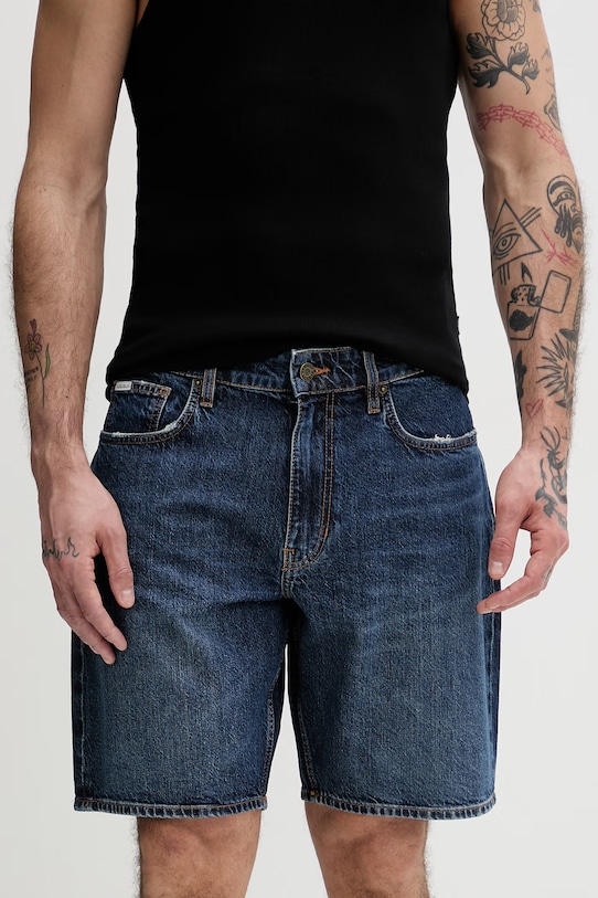 Guess Jeans šortky pánské džínové námořnická modř M6GD37.D5M5U