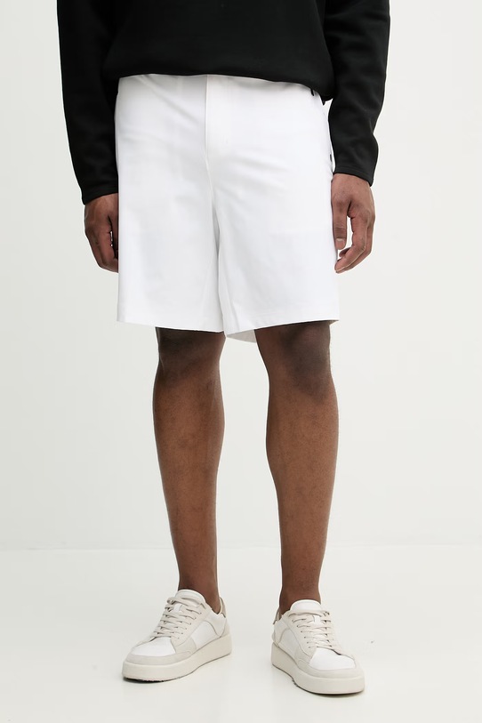 Kratke hlače BOSS Green BOSS X PORSCHE Z elastanom bela 50559983