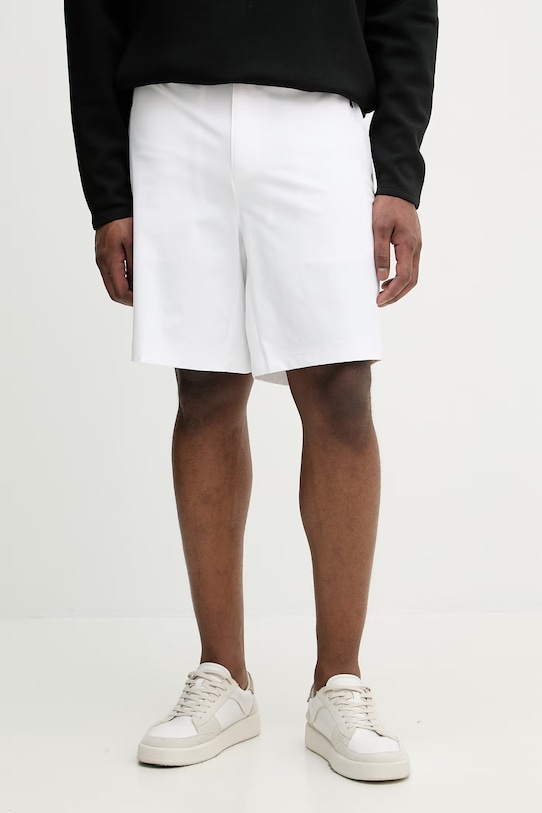 Kratke hlače BOSS Green BOSS X PORSCHE Z elastanom bela 50559983