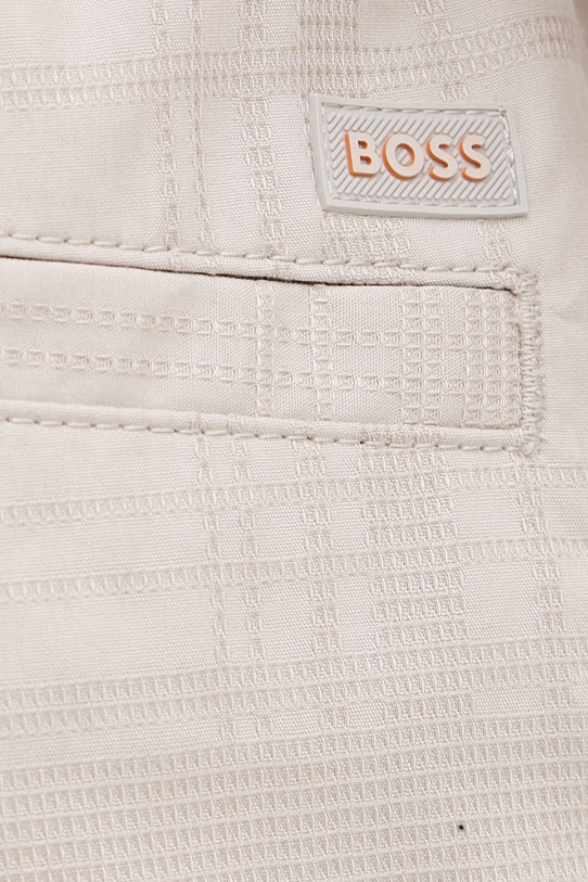 BOSS Orange pantaloni scurți chinos bărbătești din bumbac bej 50559371