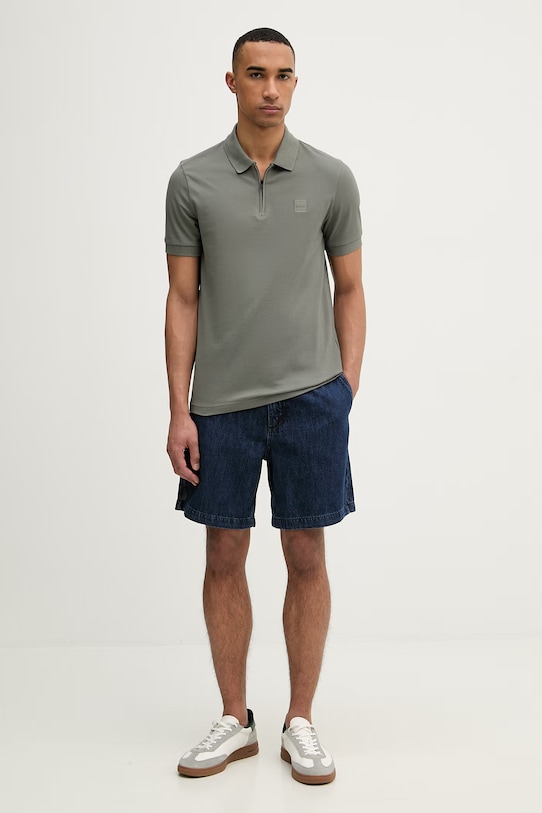 BOSS Orange szorty męskie jeansowe 50557454 granatowy SS26