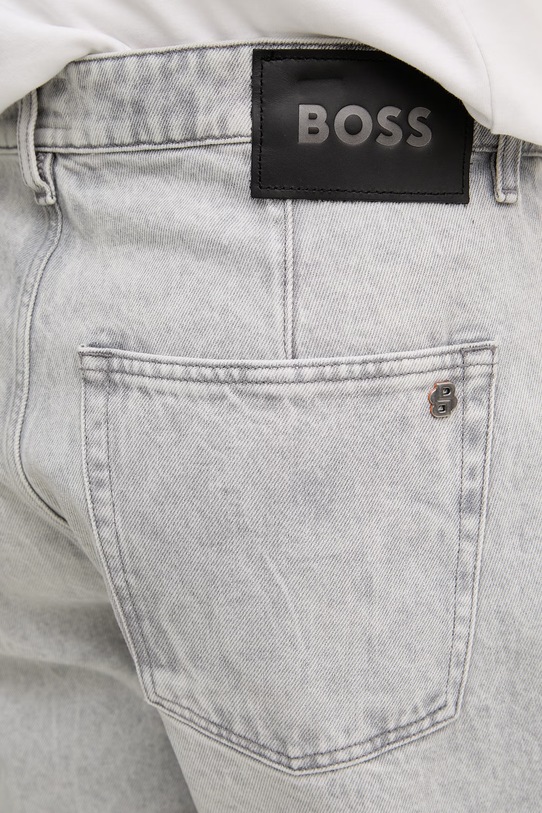 BOSS Orange шорты для мужчин из хлопка серый 50557460