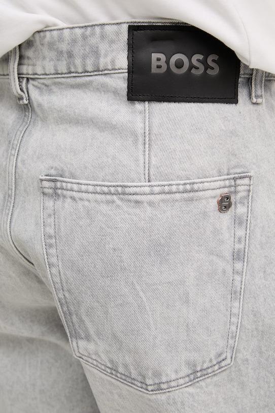 BOSS Orange шорты для мужчин из хлопка серый 50557460